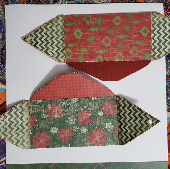 🎄 HAND CRAFTED collage Christmas envelope wallet card holder - Picture 6 of 8